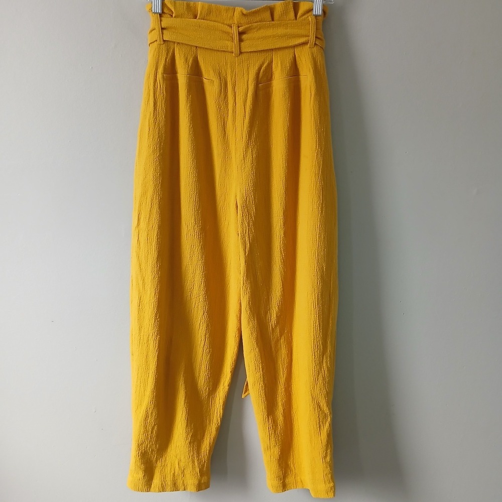 Lost + Wander Anthropologie Women's Size Medium Belted Pants Gold Yellow NWT!!! - Picture 13 of 16